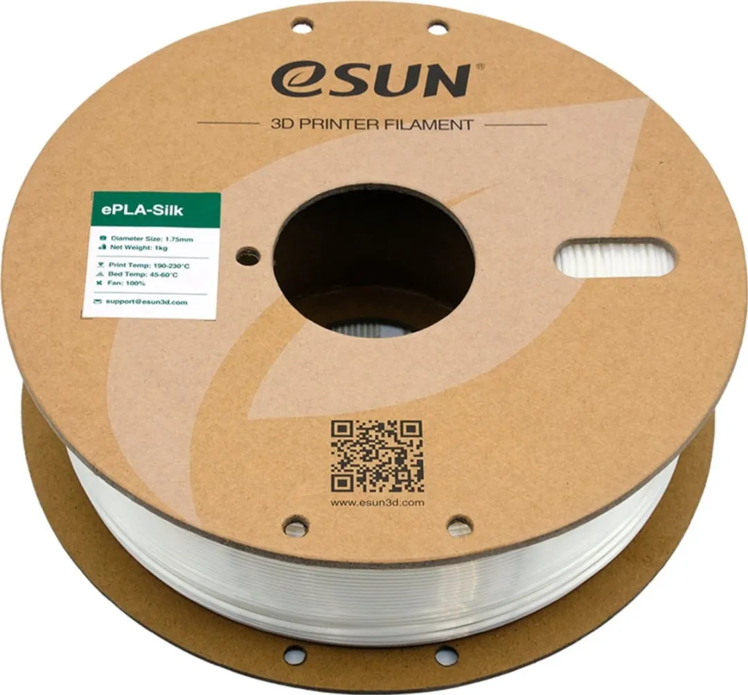 ESUN PLA-Silk Filament Wit 1.75mm - 1kg