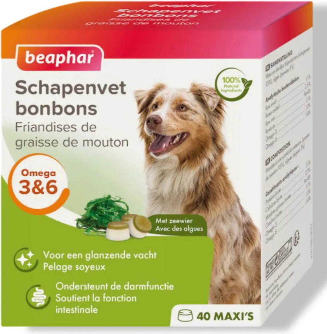 Beaphar Schapenvet Bonbons Zeewier Maxi 245g