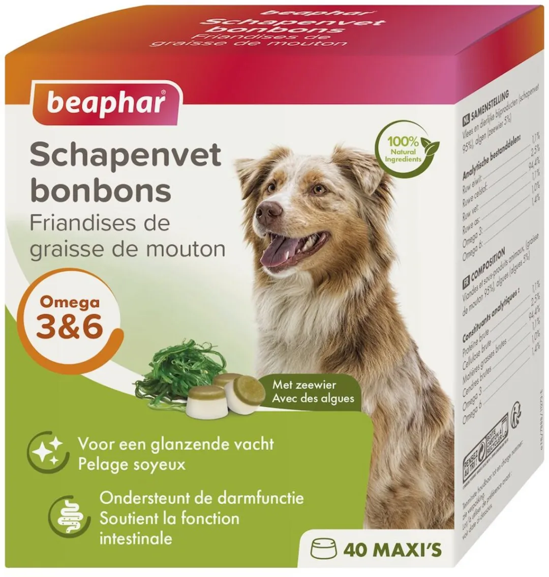 Beaphar Schapenvet Bonbons Zeewier Maxi 245g