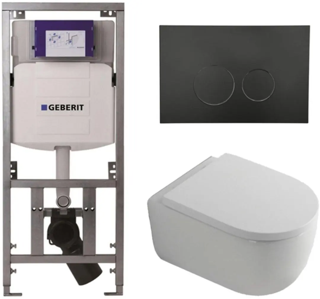 QeramiQ Dely Swirl Toiletset