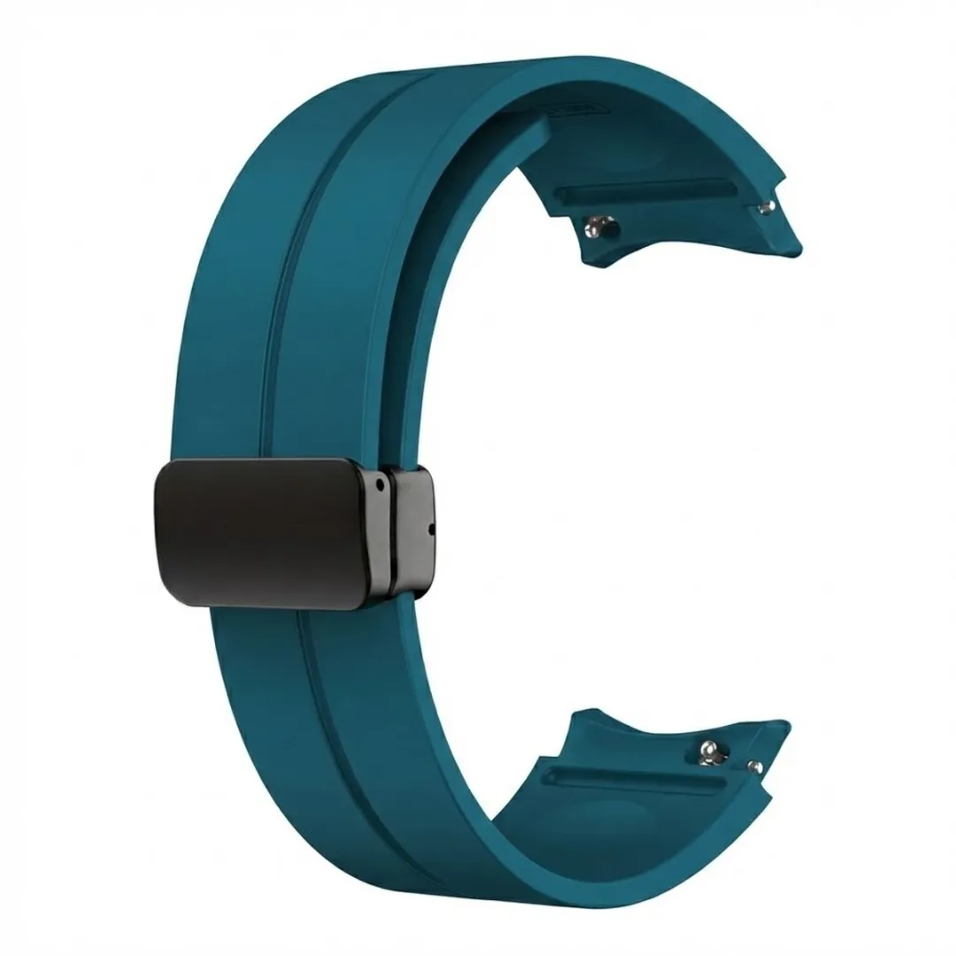 NUVEX Blauw Siliconen Horlogebandje 20mm