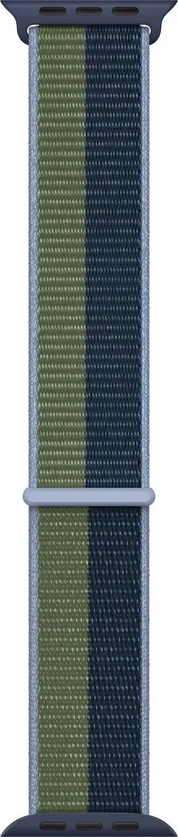 Apple Watch Geweven Sportband - 41mm - Abyss Blue/Moss Green