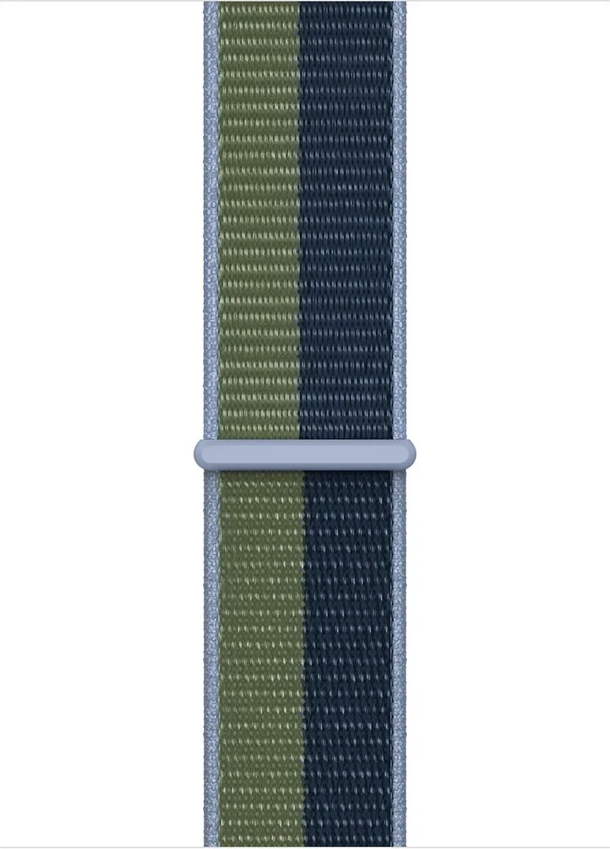 Apple Watch Geweven Sportband - 41mm - Abyss Blue/Moss Green
