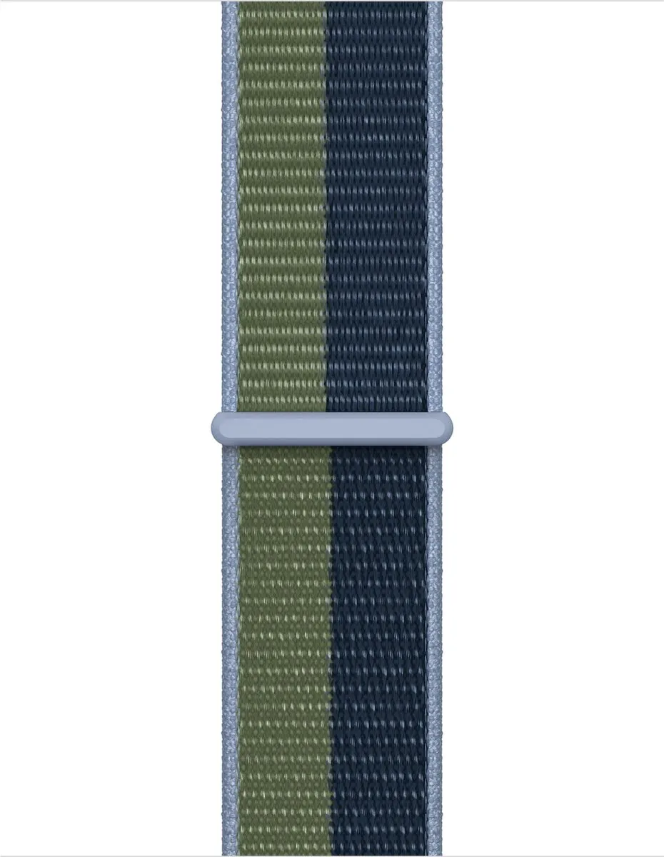 Apple Watch Geweven Sportband - 41mm - Abyss Blue/Moss Green