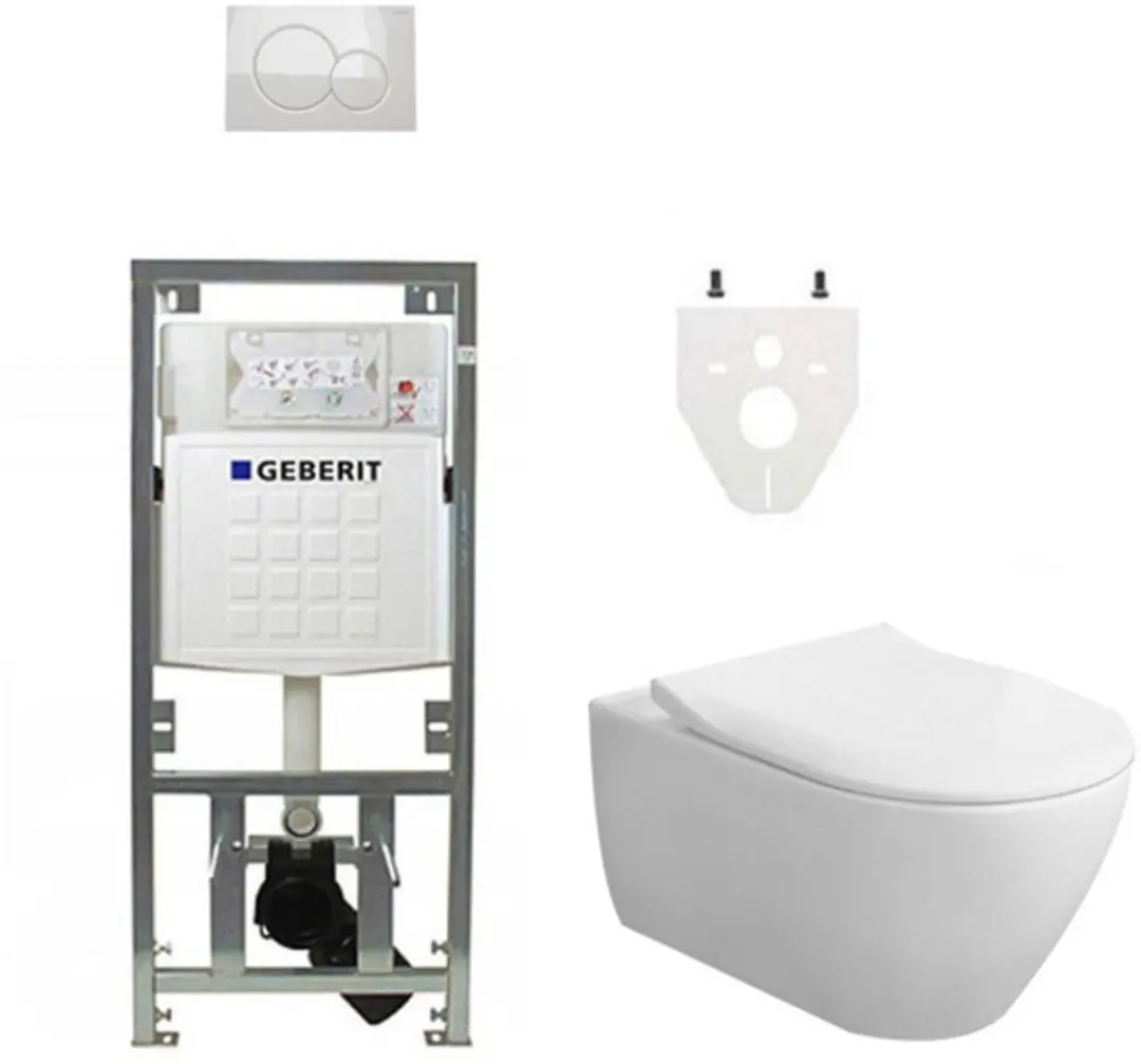 Villeroy & Boch Subway 2.0 DirectFlush CeramicPlus toiletset slimseat zitting