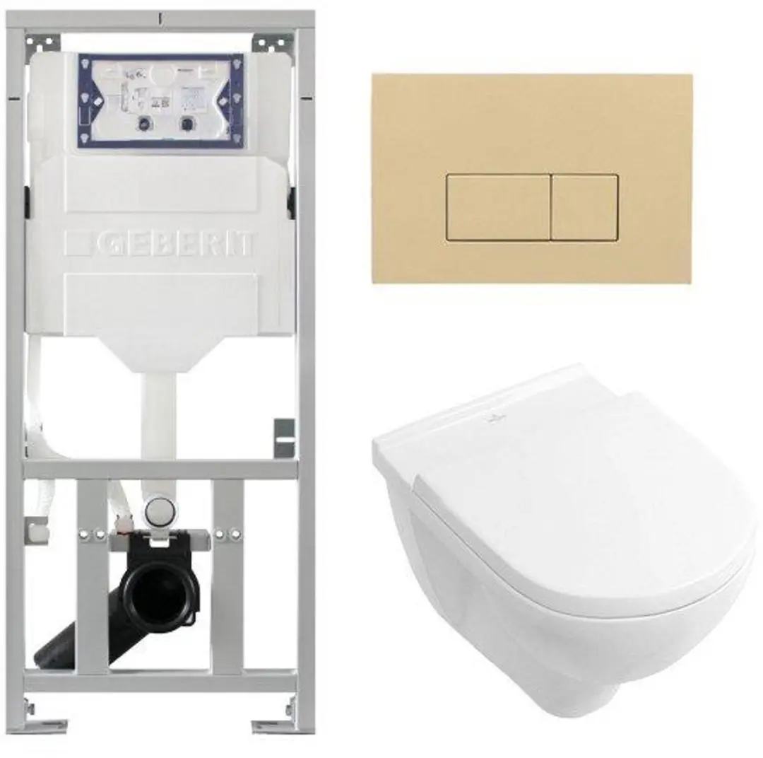Villeroy & Boch O.novo Toiletset Geberit inbouwreservoir