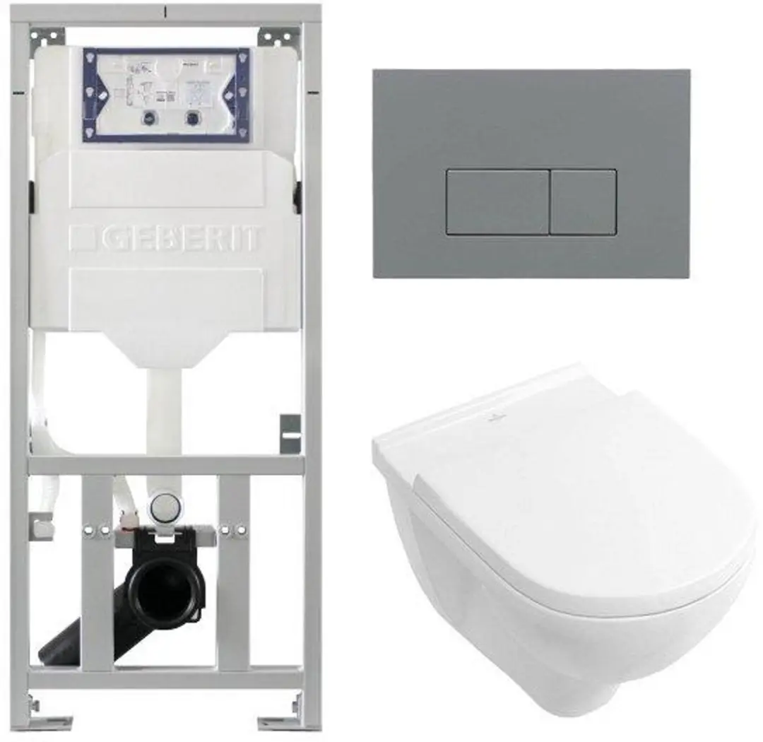Villeroy & Boch O.novo Toiletset Geberit inbouwreservoir