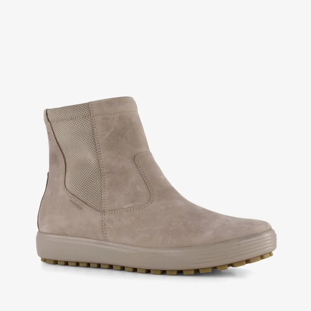 ECCO Classic Tred mid-cut leren dames boots beige