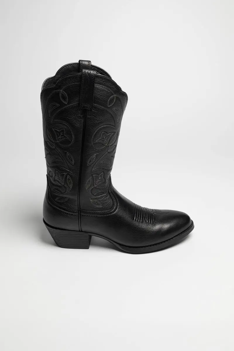Ariat Heritage R Toe Dames Westernlaars - Zwart - afbeelding 2 van 6