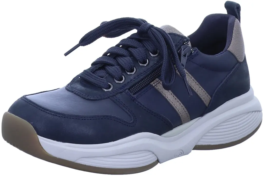 Xsensible Dames Comfort veterschoenen blauw maat 38