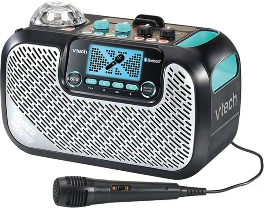 VTech KidiMusic Super Sound Karaoke - 1 Microfoon - Zwart