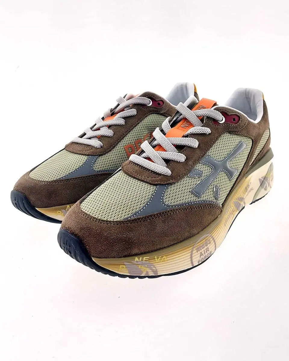Premiata Moerun Sneakers - Lever/Taupe - afbeelding 4 van 6