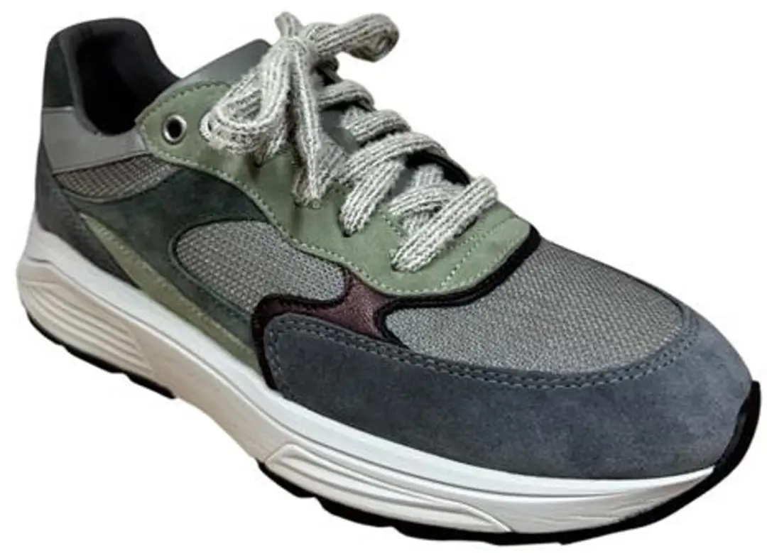 Xsensible Stretchwalker Sneakers 33002.5 - Grijs/Groen - afbeelding 2 van 6