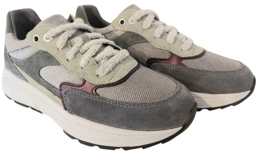 Xsensible Stretchwalker Sneakers 33002.5 - Grijs/Groen - afbeelding 4 van 6