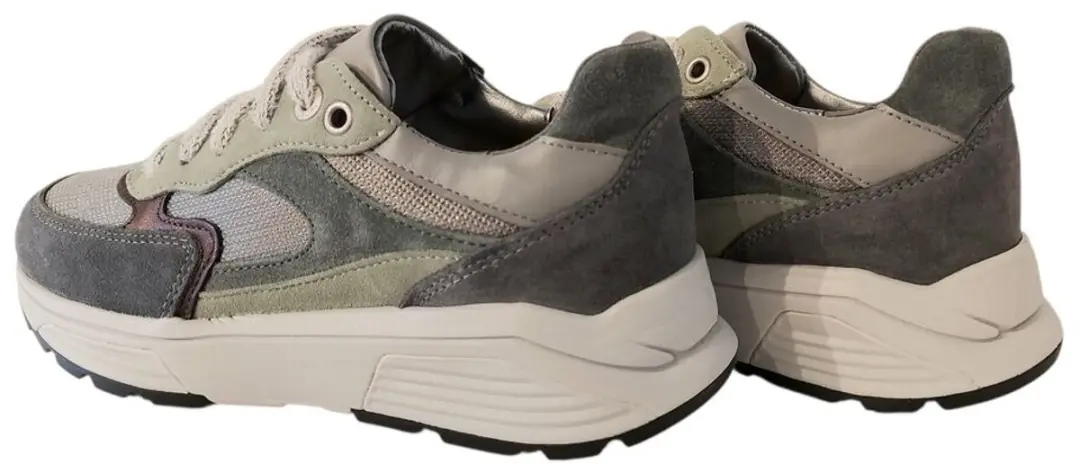 Xsensible Stretchwalker Sneakers 33002.5 - Grijs/Groen - afbeelding 3 van 6