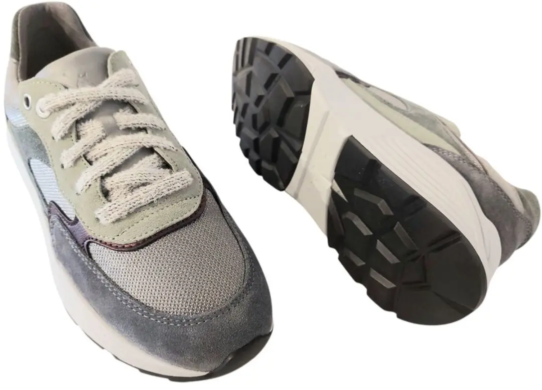Xsensible Stretchwalker Sneakers 33002.5 - Grijs/Groen - afbeelding 5 van 6