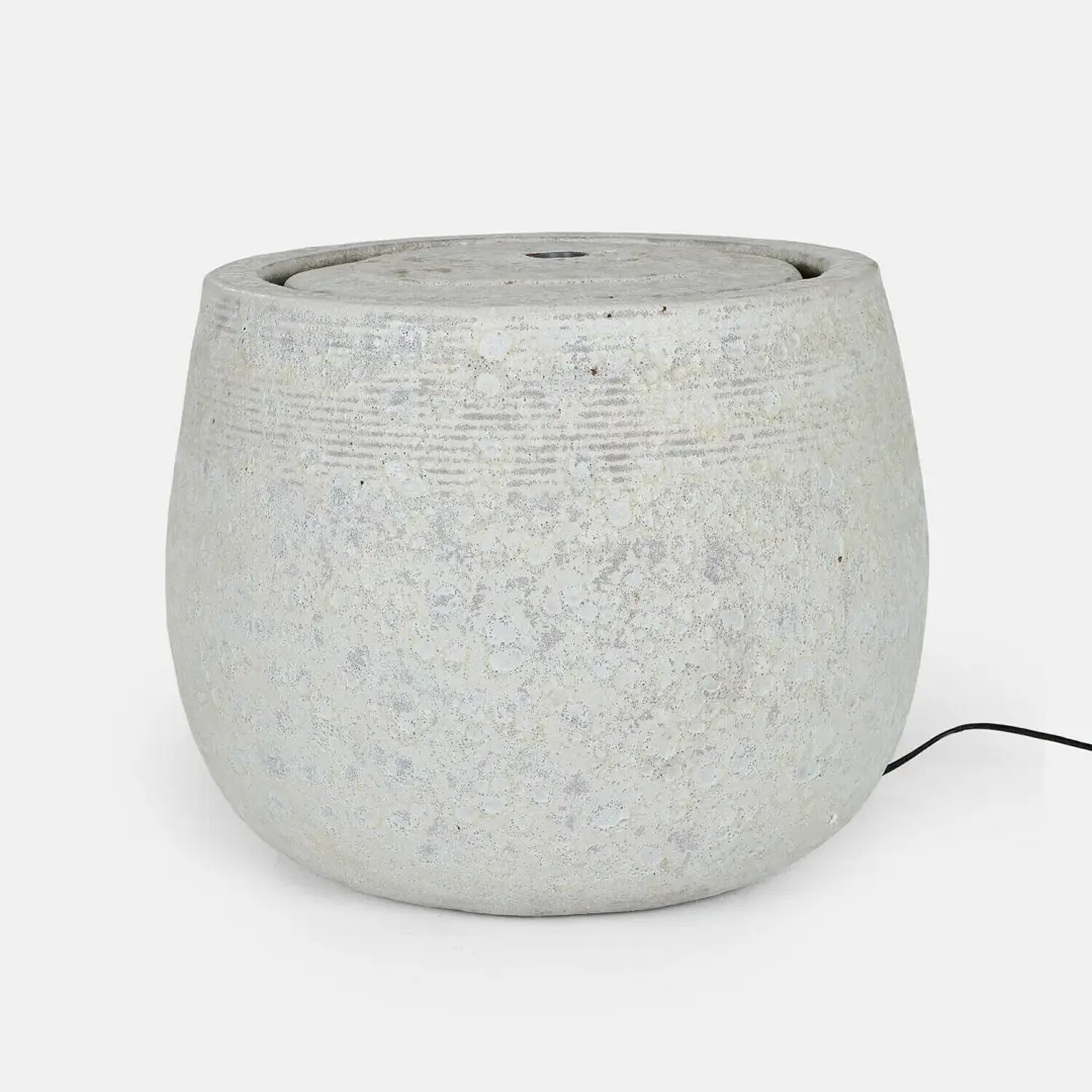 Loberon Seravia Fontein - Ø46cm - Crème - afbeelding 5 van 6