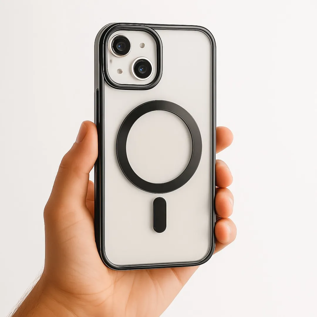 NUVEX iPhone 12 Pro MagSafe Hoesje - Zwart/Transparant