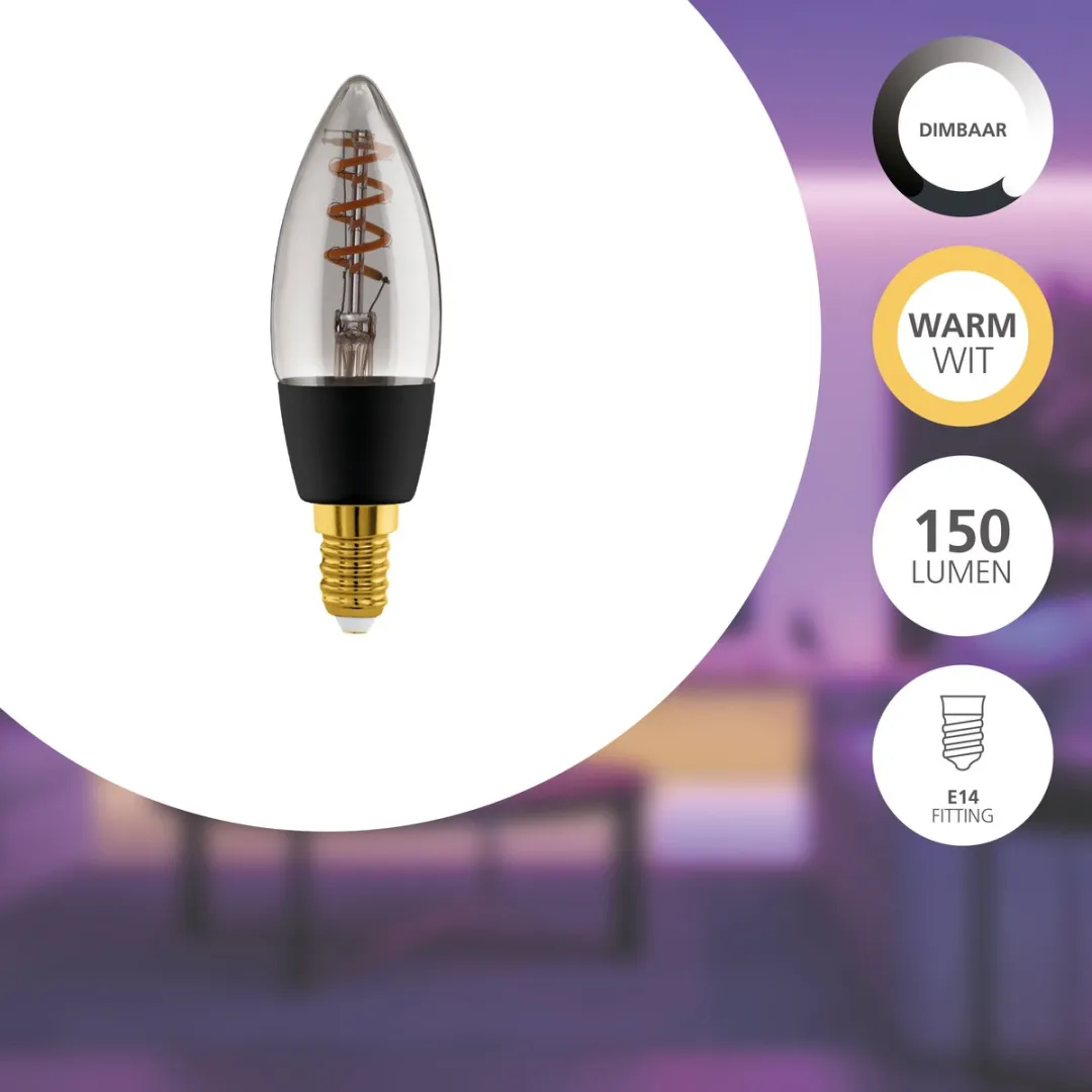 EGLO connect.z Smart LED Lamp E14 - 4W - 2200K - Rookglas