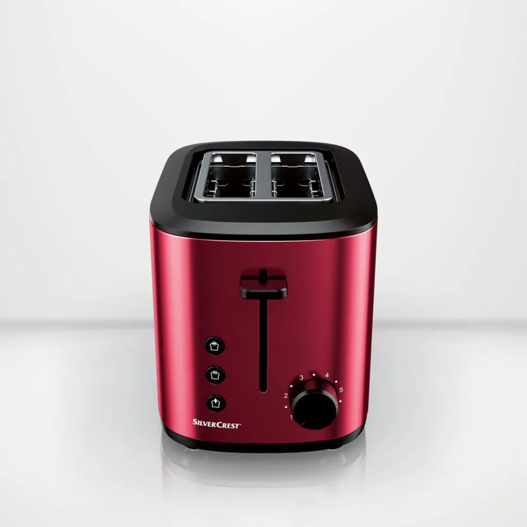 SILVERCREST STE950 D1 Broodrooster 980W - 2 Sandwiches - Rood