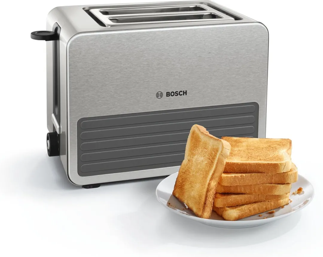 Bosch TAT7S25 Broodrooster 2 Stuks - 1050W - RVS Grijs - afbeelding 6 van 6