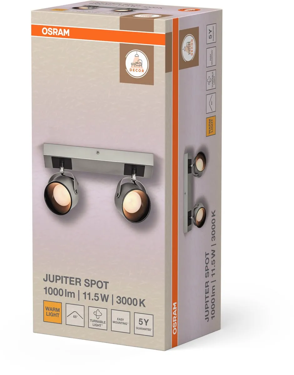 Osram Decor Spot Jupiter Silver 2 - 11,5W Warm Wit