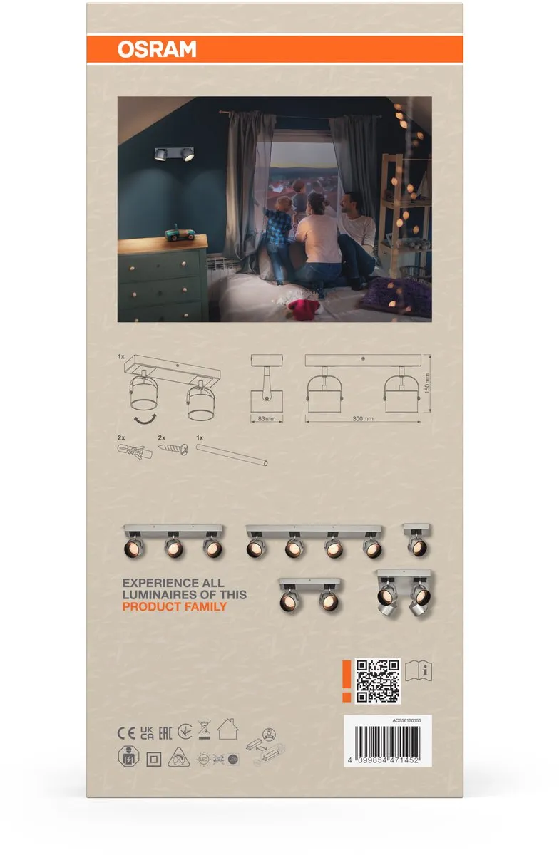 Osram Decor Spot Jupiter Silver 2 - 11,5W Warm Wit - afbeelding 6 van 6