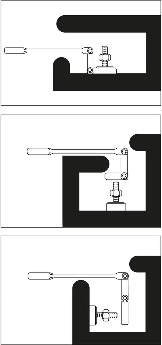 BGS technic Ratelring-steeksleutel buigbaar 8 mm - afbeelding 2 van 6