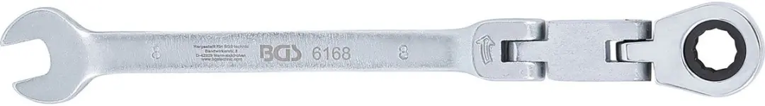 BGS technic Ratelring-steeksleutel buigbaar 8 mm - afbeelding 5 van 6