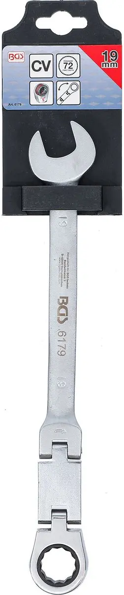 BGS technic Ratelring-steeksleutel plooibaar 19mm - 6179 - afbeelding 6 van 6