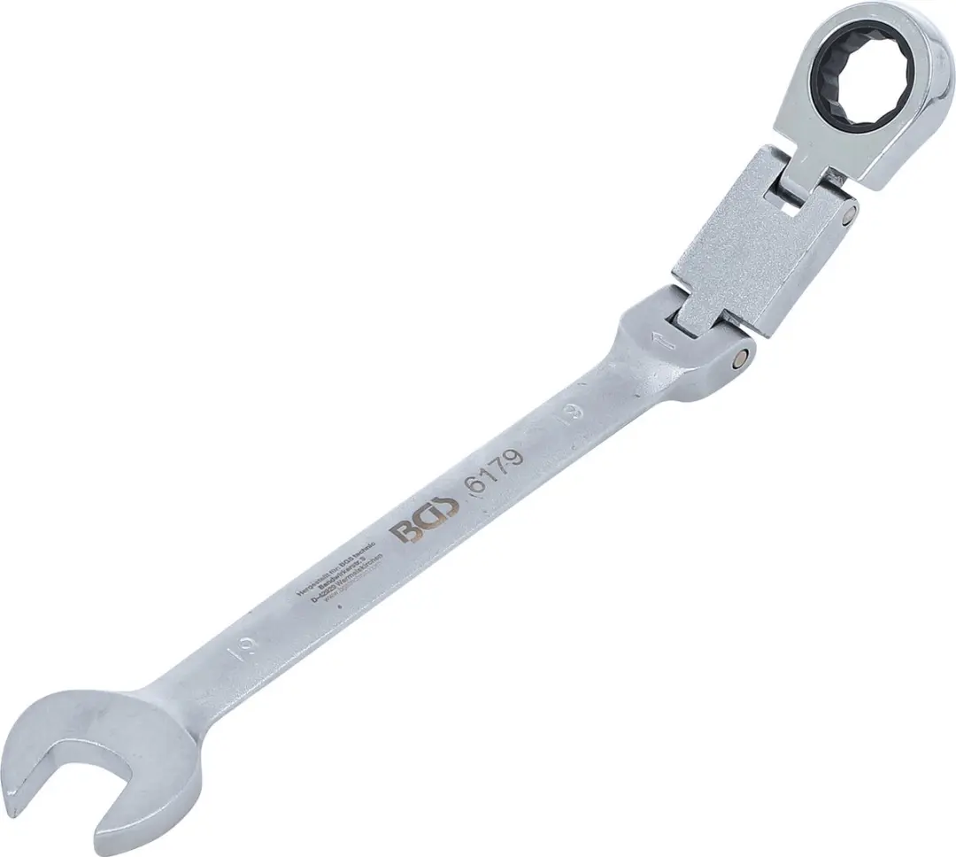 BGS technic Ratelring-steeksleutel plooibaar 19mm