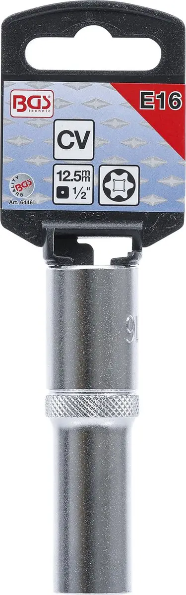 BGS technic Dopsleutel E16 E-profiel 1/2" diep