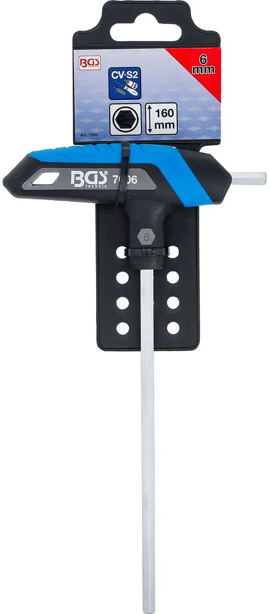 BGS technic 7606 Schroevendraaier T-greep Binnenzeskant 6 mm - afbeelding 3 van 5