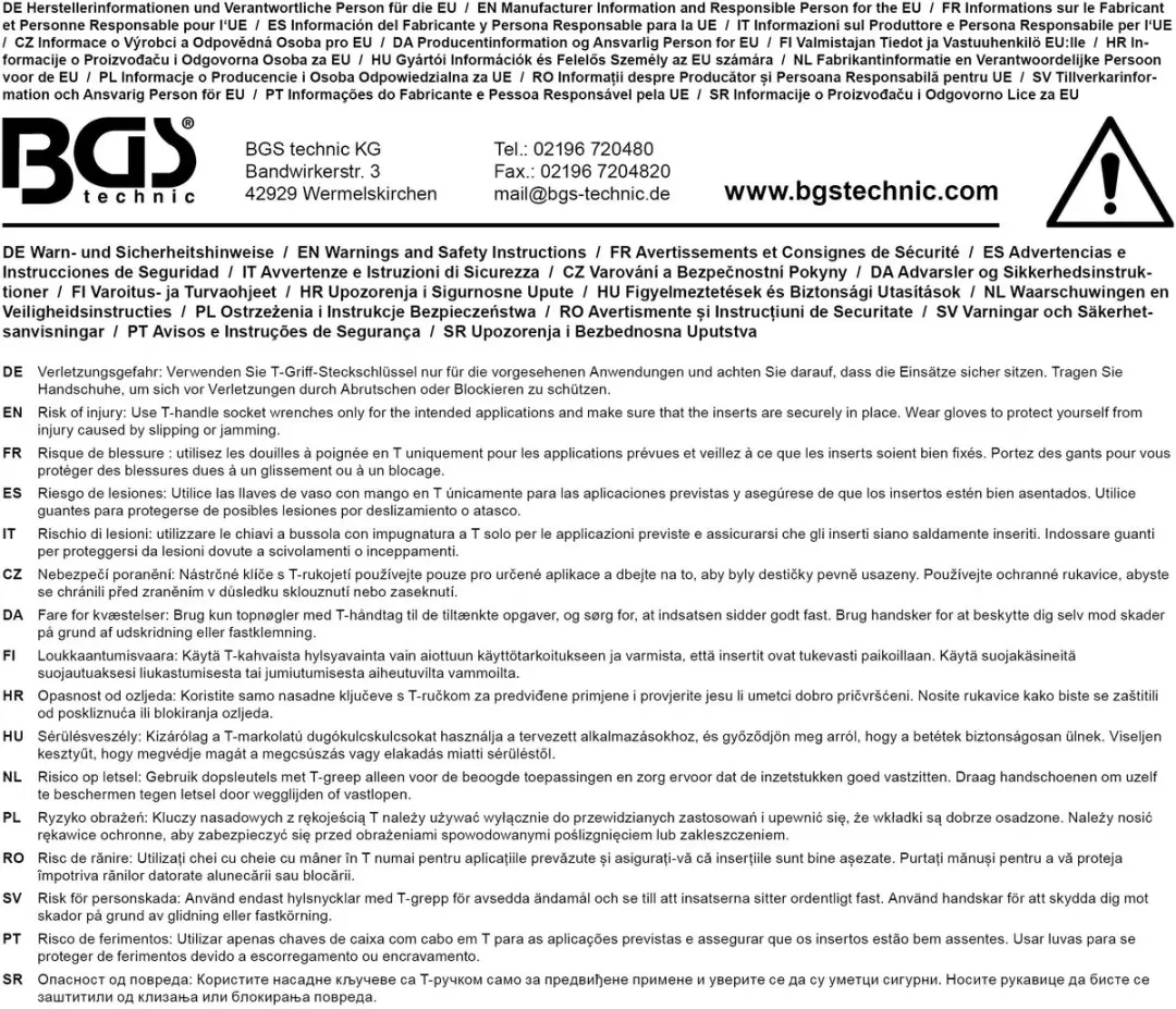 BGS technic 7813 Dopsleutel T-greep SW 13mm - afbeelding 3 van 6