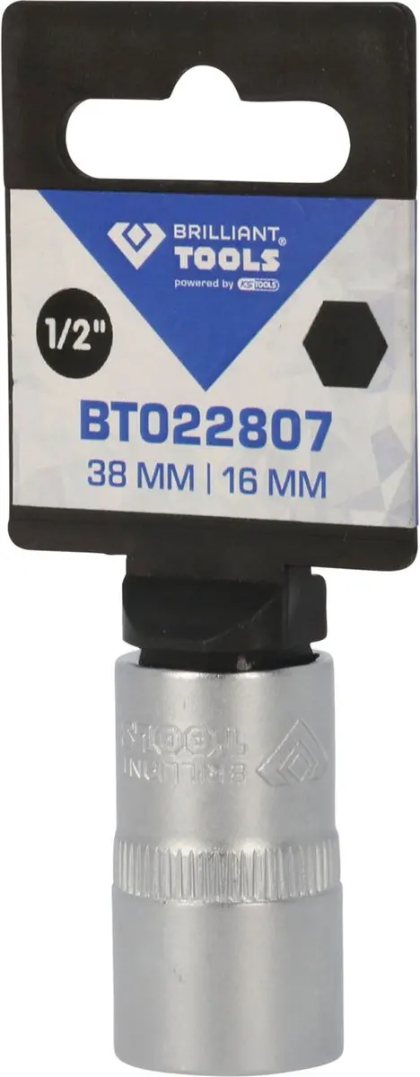 Brilliant Tools BT022807 Zeskant Dopsleutel 1/2" 16mm - afbeelding 2 van 4
