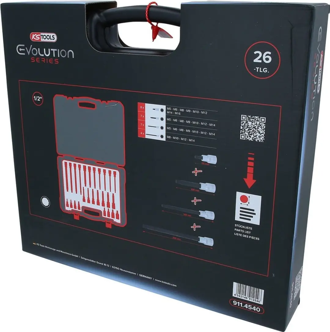 KS Tools 911.4540 Dopsleutelset 1/2 - 26-delig - afbeelding 6 van 6