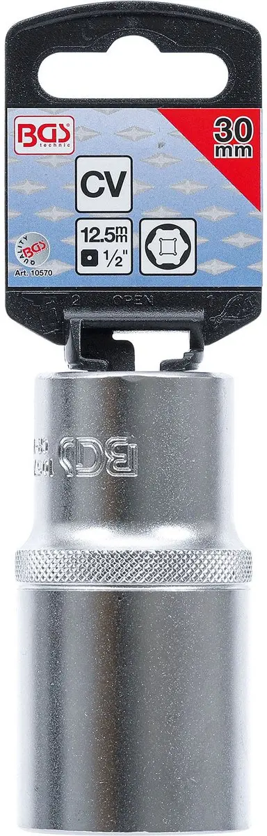 BGS technic 10570 Dopsleutel 1/2" 30 mm diep - afbeelding 2 van 4