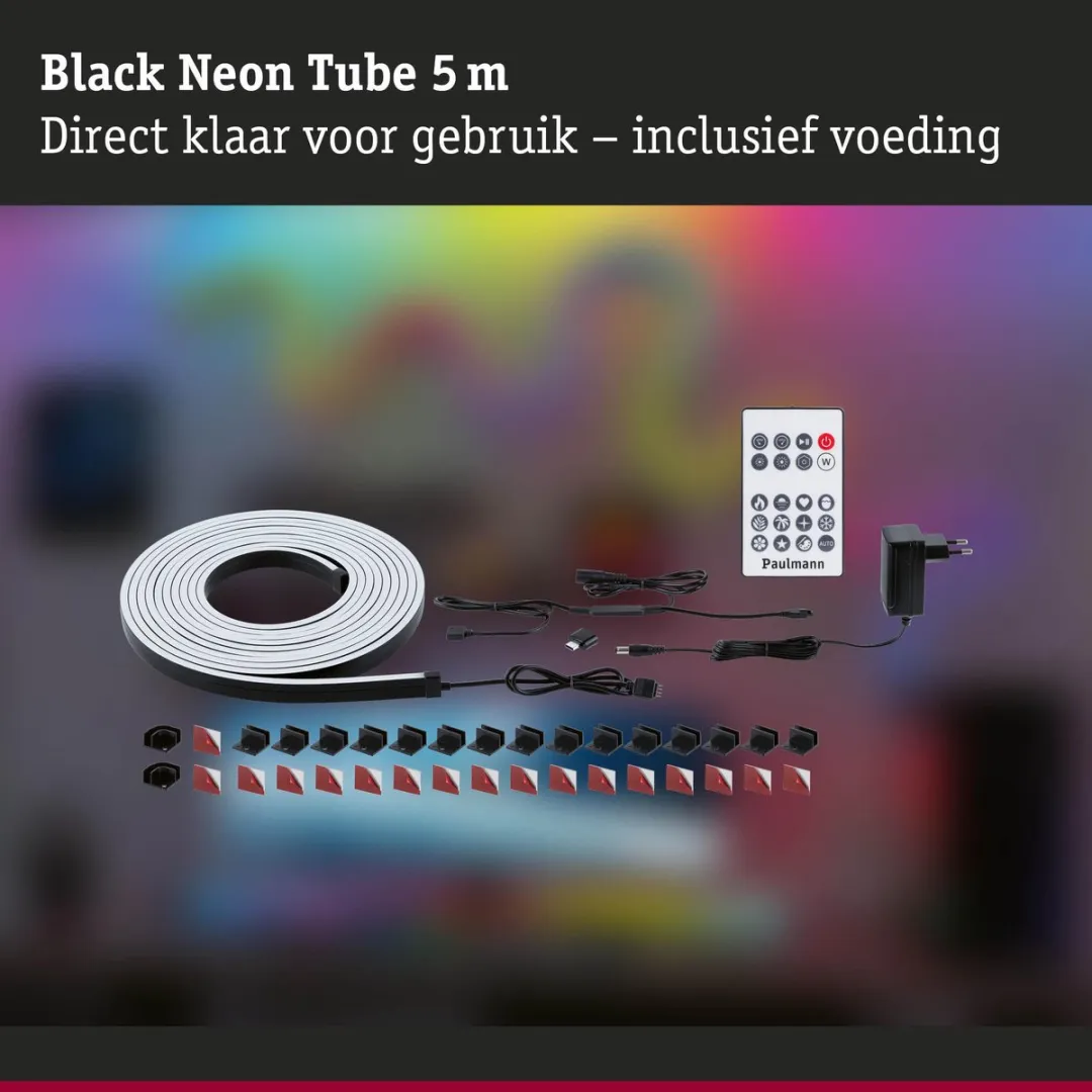 Paulmann EntertainLED LED-buis Black Neon 5m 12W RGB