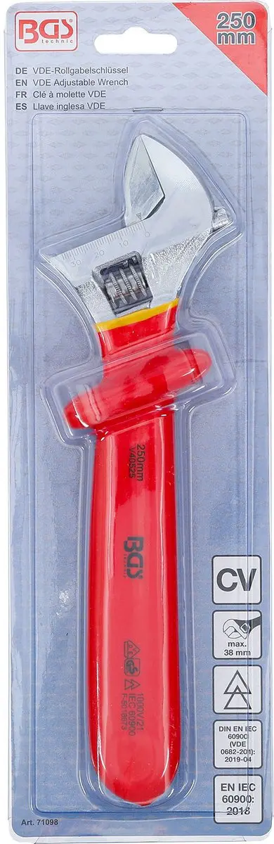 BGS technic 71098 VDE rolvorksleutel - max. 38 mm - afbeelding 3 van 6