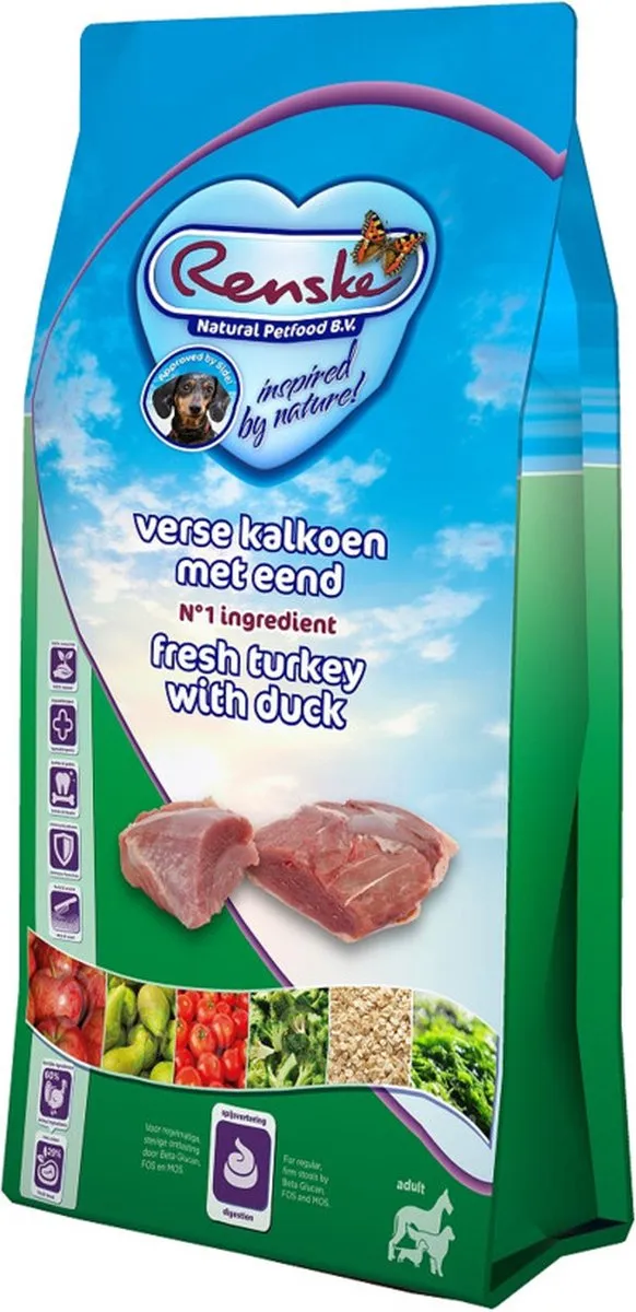 Renske Super Premium Kalkoen-Eend 12kg