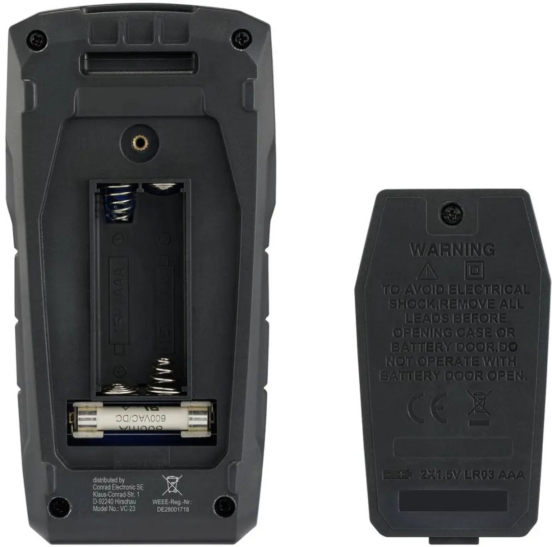 Voltcraft VC-23 VC-16971855 Multimeter - 6000 counts - afbeelding 3 van 4