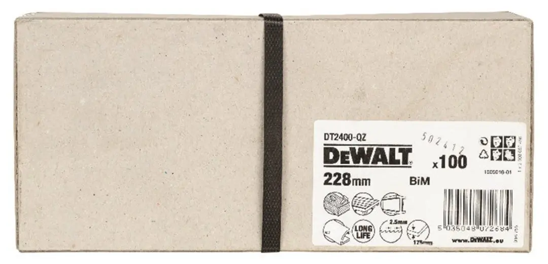DeWalt Reciprozaagblad BIM DT2400-QZ - Hout/Pallet - 100st - afbeelding 3 van 3
