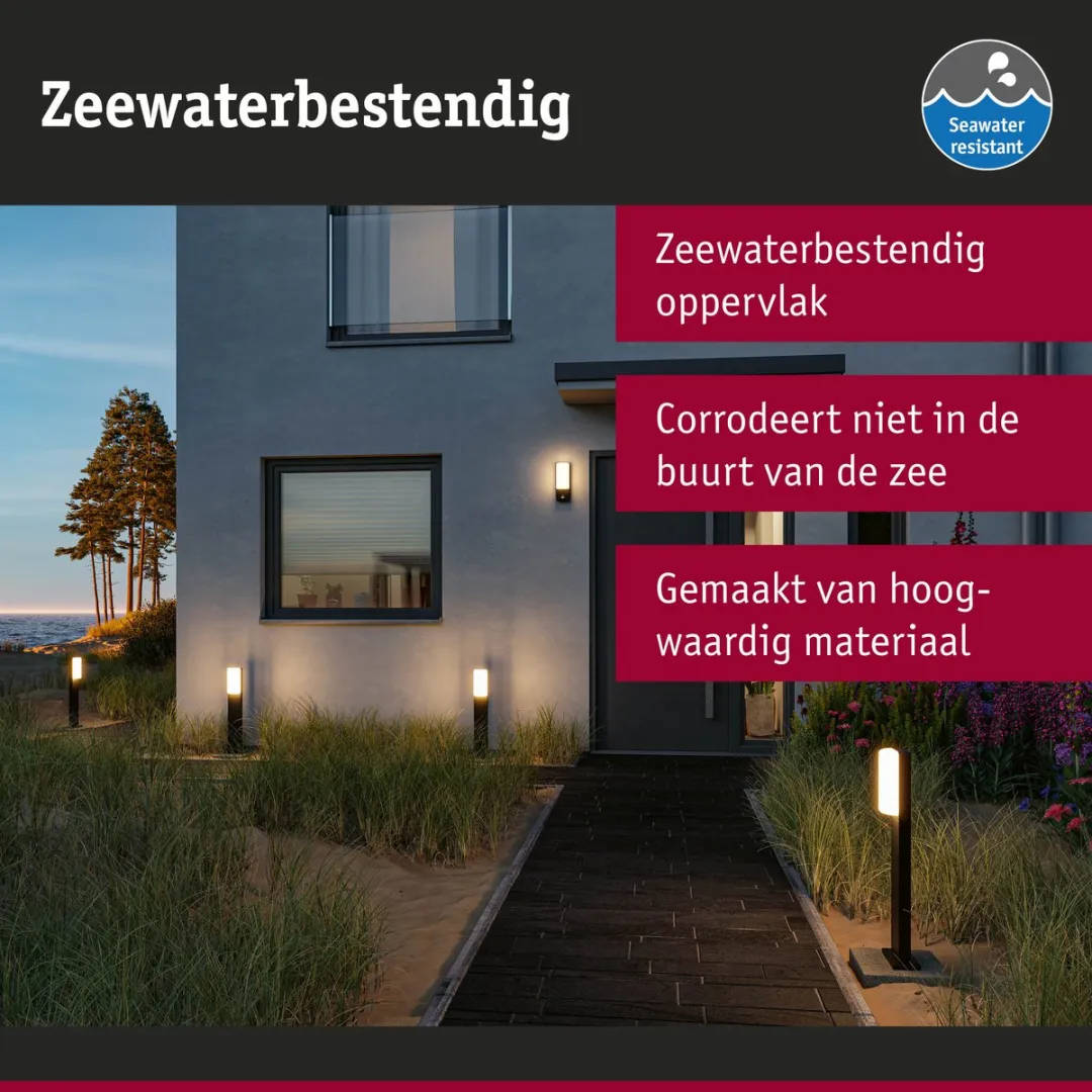 Paulmann LED Wandarmatuur Bonnie IP44 8,5W - Antraciet - afbeelding 6 van 6