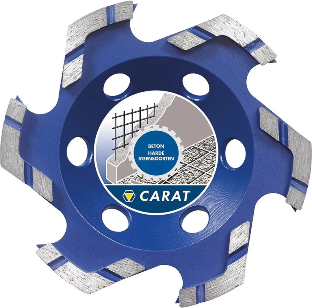 Carat Slijpkop Beton Ø125X22,23 Mm Dustec, Cubg Star Master
