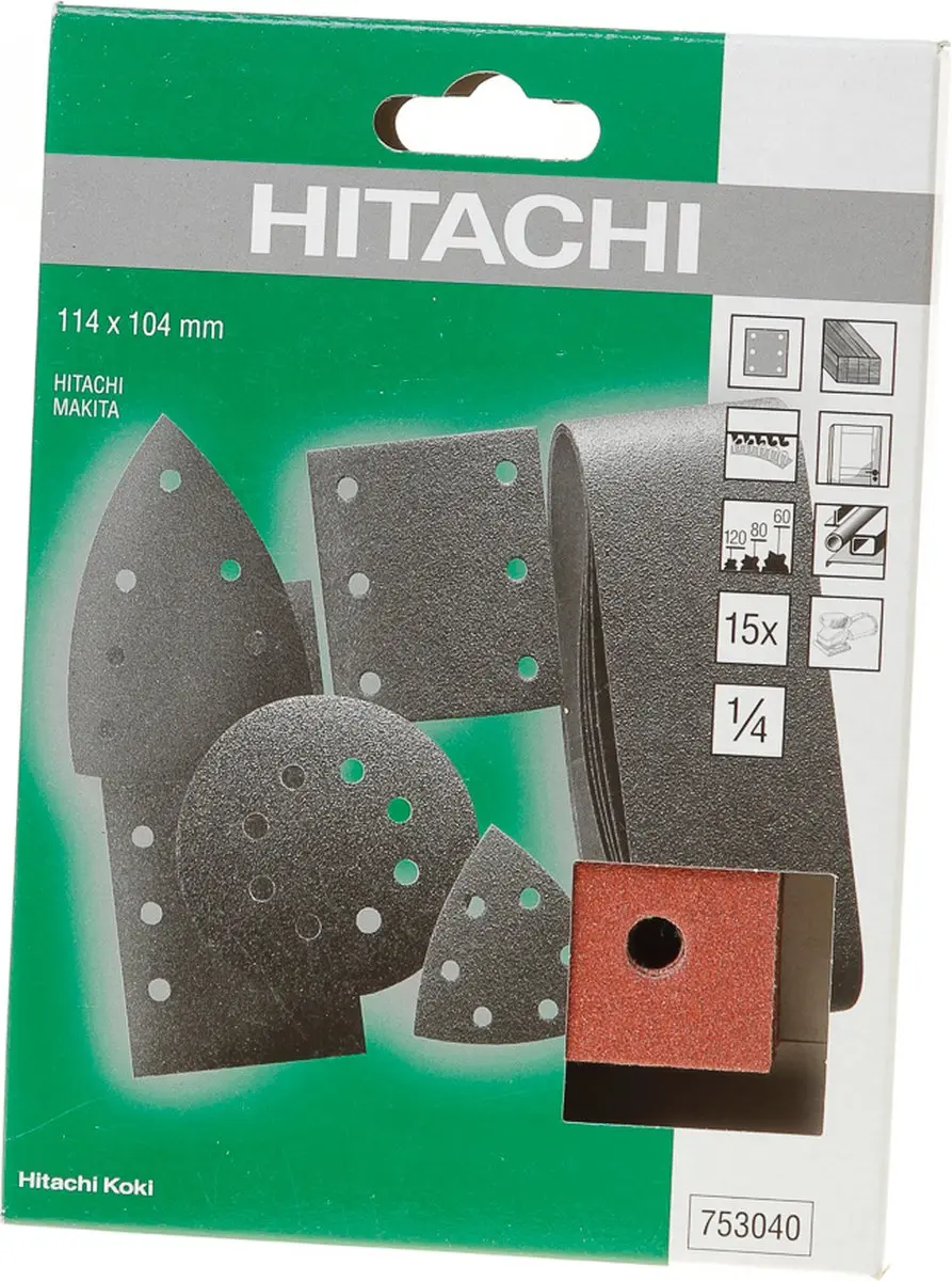 Hitachi Schuurvellenset K60/80/120 753040