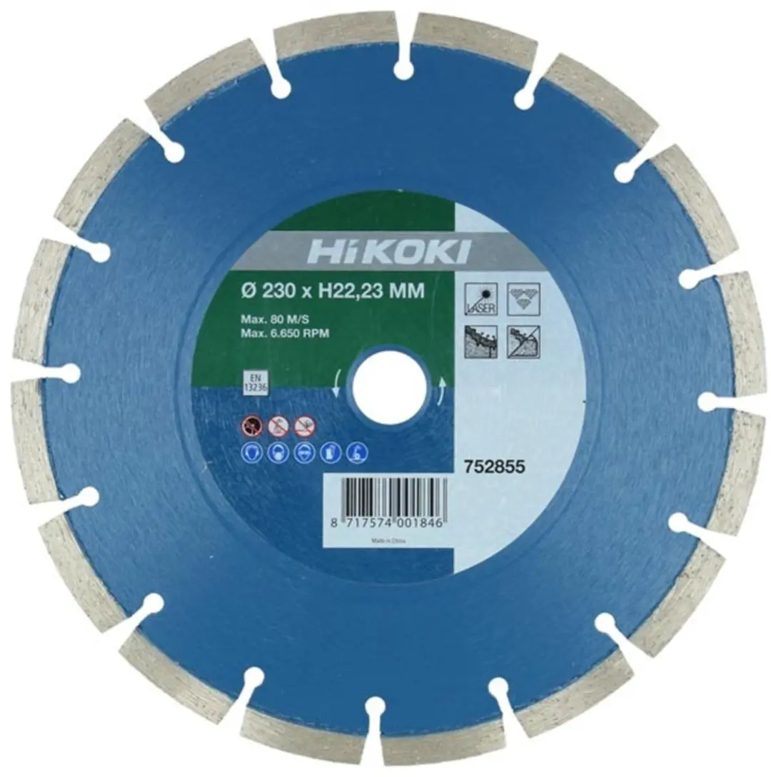 HiKOKI Diamant Zaagblad Beton Laser 230x22,2x10mm HI00486 - afbeelding 2 van 2