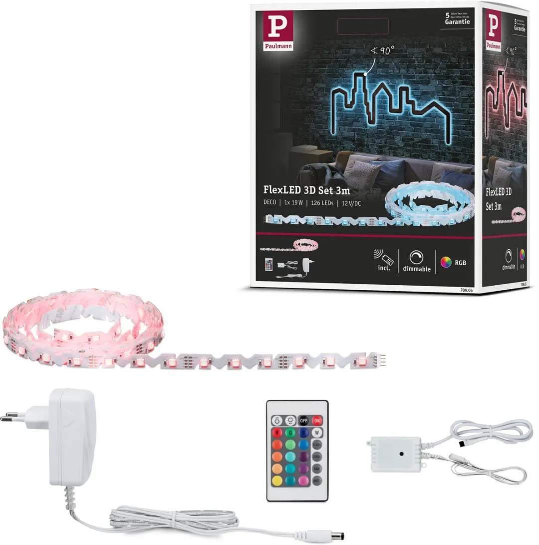 Paulmann FlexLED LED Strip 3D 3m 19W RGB 42 LEDs/m