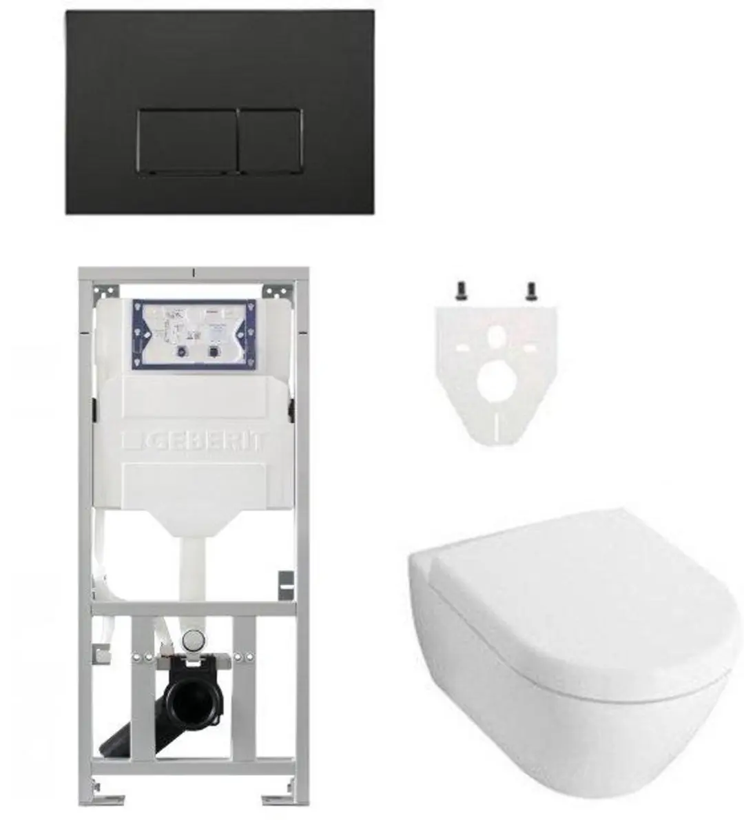 Villeroy & Boch Subway 2.0 DirectFlush Toiletset geberit reservoir bedieningspla