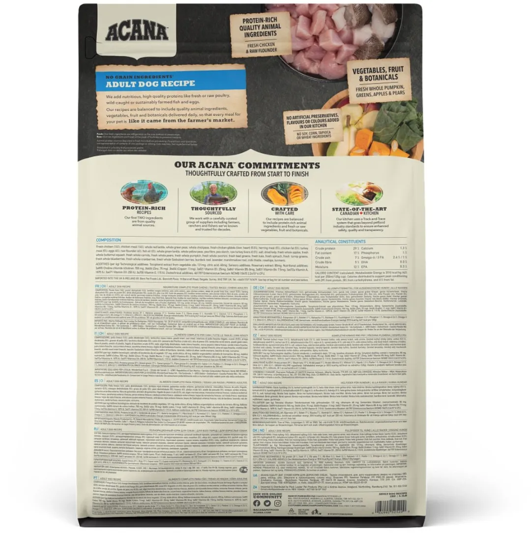 Acana Heritage Adult Kip & Kalkoen Hondenvoer 2kg - afbeelding 6 van 6