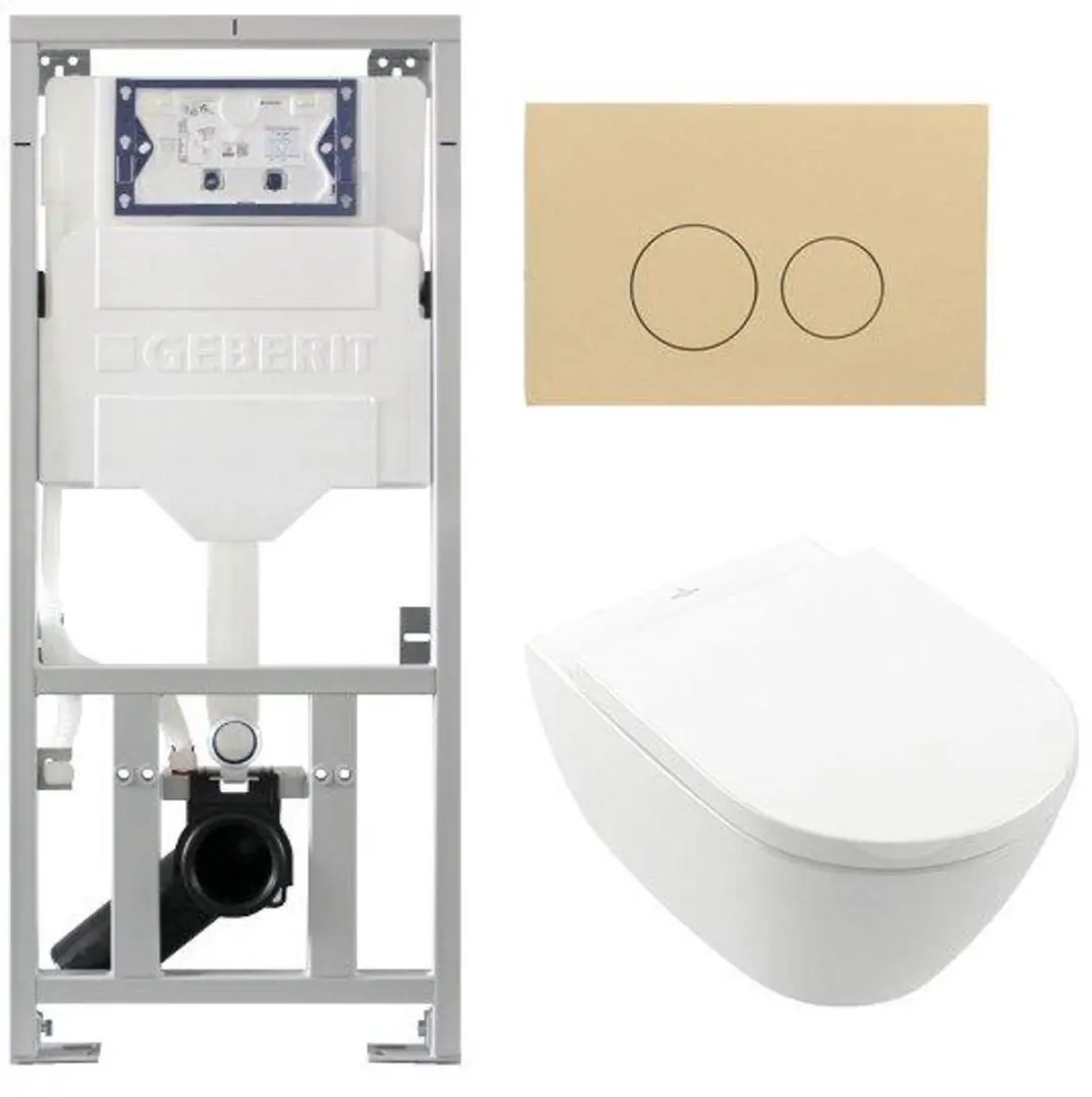 Villeroy & Boch Subway 2.0 DirectFlush Toiletset geberit reservoir bedieningspla